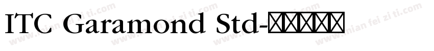 ITC Garamond Std字体转换